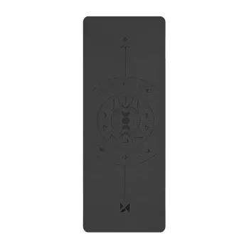 Wozinsky WNSP-NKB natūralaus kaučiuko jogos kilimėlis - 183 x 61 x 0,5 cm - juodas