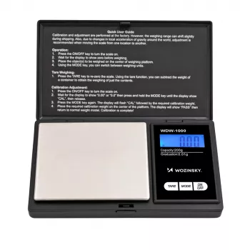 Wozinsky WDW-1000 skaitmeninės pašto svarstyklės 50 kg juodos