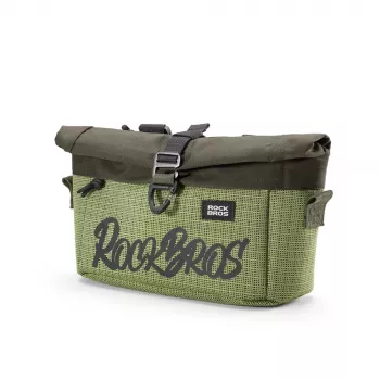 ROCKBROS W020 dviejų funkcijų priekinis dviračio krepšys / krepšys per petį – žalias