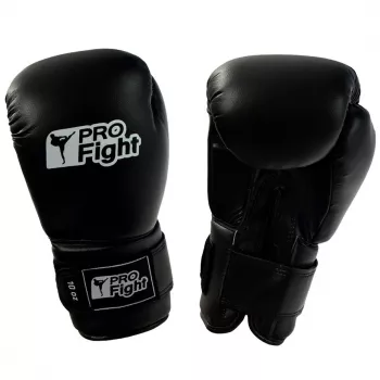 Profight Leather Dragon bokso pirštinės, juodos, 12 oz