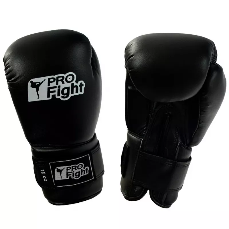 Profight Leather Dragon bokso pirštinės, juodos