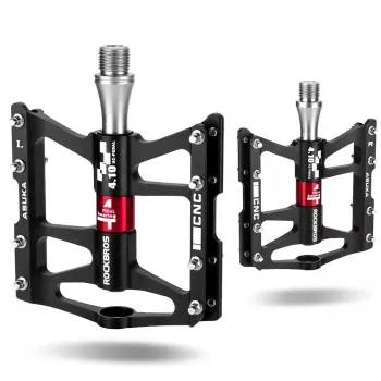 Dviračio pedalai ROCKBROS JT410, 4 guoliai, juodi
