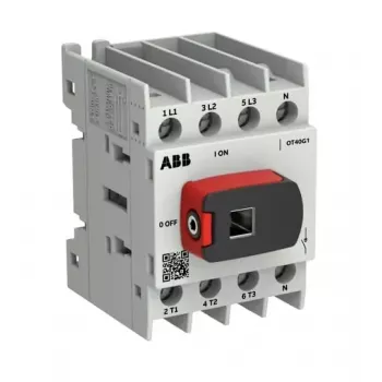 ABB OTOT40G1-4BSN2Plus 40A 4-polių apkrovos atjungiklis, G1 rėmas, montavimas ant pagrindo