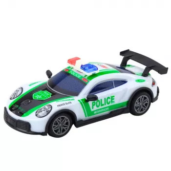 LEAN TOYS RC Drift policijos sportinis automobilis su LED žibintais 1:22