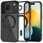 Tech-Protect Magflex MagSafe nugarėlės dangtelis, skirtas Apple iPhone 17 Pro Max, blizganti juoda (TPU/PC)