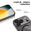 Tech-Protect Magflex MagSafe nugarėlės dangtelis, skirtas Apple iPhone 17 Pro Max, blizganti juoda (TPU/PC)