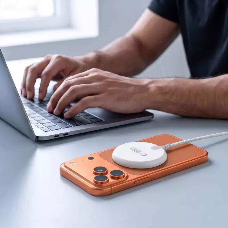 TECH-PROTECT A54 Magnetinis MagSafe belaidis įkroviklis 25W Qi2.2 baltas