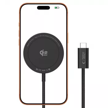 TECH-PROTECT A54 Magnetinis belaidis MagSafe įkroviklis 25W Qi2.2 juodas