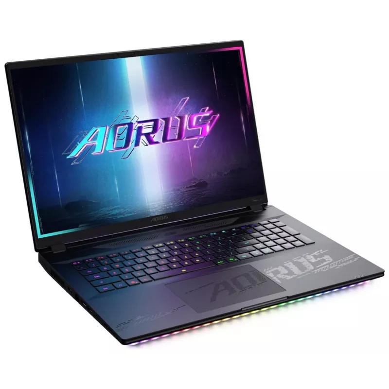 Gigabyte AORUS MASTER 18 2025 žaidimų nešiojamas kompiuteris, Intel Core Ultra 9 275HX, RTX 5090, 18 colių QHD+ 240Hz Mini LED, 128GB RAM, 8TB SSD, Windows 11 Pro