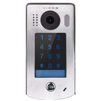 VIDOS DUO IP S302 vaizdo domofono stotelė su RFID, 2MP plačiakampė kamera, IP65 nerūdijančio plieno, paviršiaus montavimas