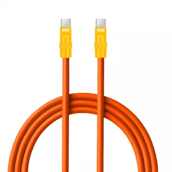 Newell USB-C į USB-C laidas 100W, 2m, silikoninis, oranžinės-geltonos spalvos