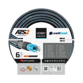 CELLFAST HOBBY ATS2 25 m 1/2 colio nesiraizganti sodo žarna, juoda