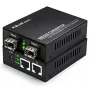 Qoltec Bidirectional Media Converter Switch Ethernet 2x RJ45 2x SFP | 1000Mb/s | 5V
