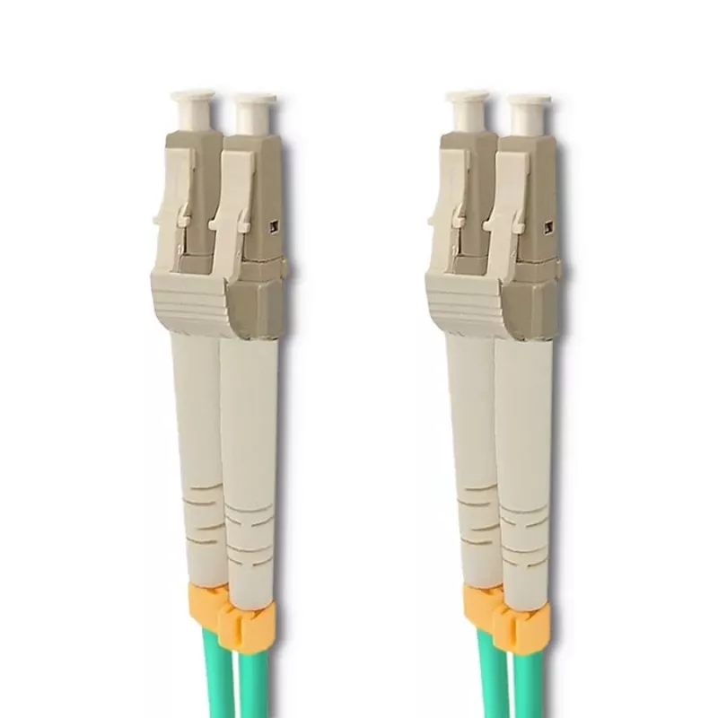 Qoltec LC/UPC–LC/UPC 2,0 m turkio spalvos OM3 daugiamodis dvipusis šviesolaidžio laidų kabelis