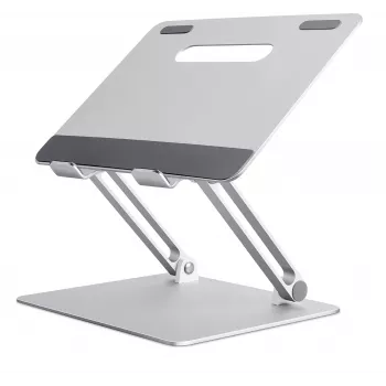 Camrock AP-2D nešiojamojo kompiuterio stovas, 11–15,6 inch, reguliuojamas aukštis ir kampas, sulankstomas, aliuminis (CR4280)