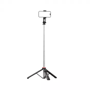 WOZINSKY WC1Y3S 1,3 m selfie lazdelė-tripodas su telefono laikikliu - juoda
