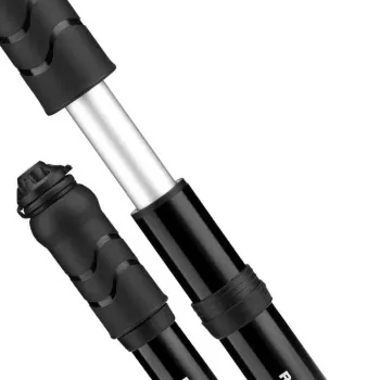 ROCKBROS 810PCS-HP Mini rankinis dviračio pompa su lanksčia žarna, Presta ir Schrader vožtuvams - juoda