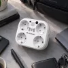 Wozinsky WRS-2B 4 AC lizdų, 2 USB-A, 2 USB-C, 4000 W, LED lempa, 2 m laidas ilgintuvas - baltas