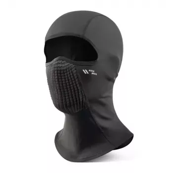 ROCKBROS LF25699 šiluminė dviračių balaklava - juoda