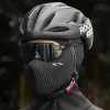 ROCKBROS LF25699 šiluminė dviračių balaklava - juoda
