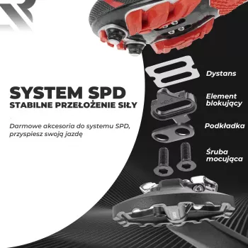 Rockbros M108 hibridiniai dviračio pedalai – nailono kompozitas, dvipusiai SPD ir plokščia platforma, juodi