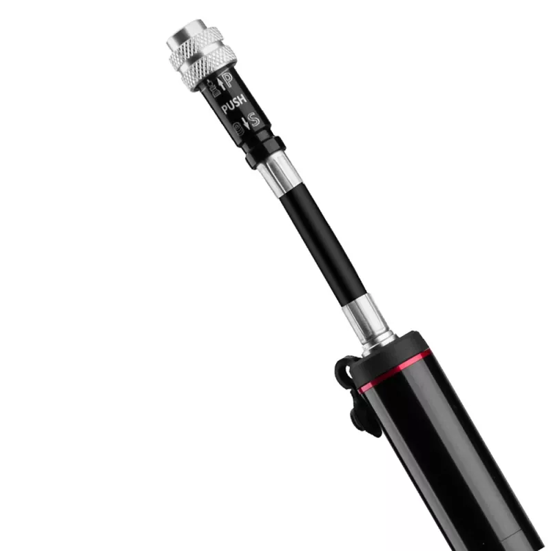 Rockbros SMART-B Mini dviračio pompa 150 PSI Presta Schrader vožtuvui, juoda