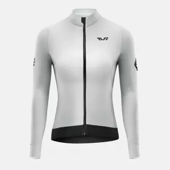 ROCKBROS Women's YDWT006 TVI šilta dviračių striukė rudeniui ir žiemai, balta-pilka, M dydis