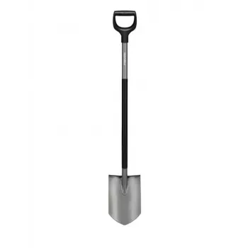 Fiskars Ergonomic smailėjantis D formos kastuvas su boro plieno ašmenimis 1200mm