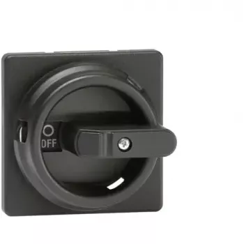 ABB OZ331SPB apvali rankena, juoda, 6 mm velenas, IP65, skirta OT16-1250 jungikliams-atjungikliams