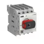 ABB OTOT40G1-4MSN2Plus 40 A 4 polių atjungiklis, G1 dydis, IP65 juoda rankena