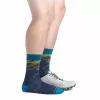 Darn Tough Ridge Runner Micro Crew itin lengvos bėgimo kojinės - Midnight