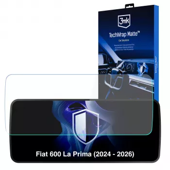 3MK PROTECTION Fiat 600 La Prima (2024-2026) TechWrap matinis centrinio ekrano apsauginis stiklas