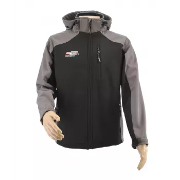 AWTOOLS Softshell striukė T4 pilka-juoda XXXL