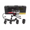 AWTOOLS 1200W vamzdžių suvirinimo aparatas PVC PP PE PB PPR vamzdžiams, 16-32mm, 4 poros antgalių, reguliuojamas termostatas, metalinis korpusas