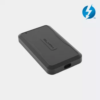 Glyph Atom PRO 8TB Thunderbolt 3 nešiojamasis SSD - 2800 MB/s, USB-C, juodos spalvos