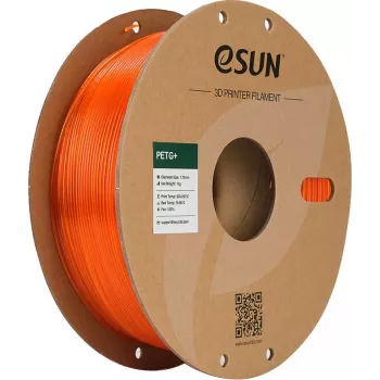eSUN PETG+ Filamentas 1,75 mm peršviečiamas oranžinis 1 kg popierinė ritė
