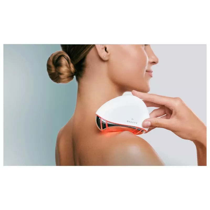 Garett Beauty Glow Stone White – Elektrinis veido masažuoklis su šiluma ir vibracija