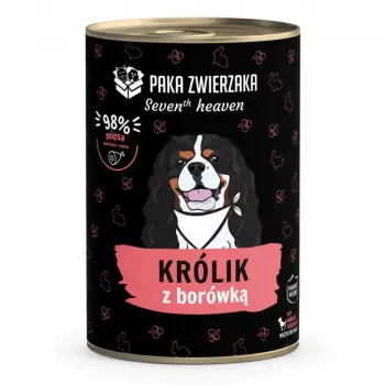 Paka Zwierzaka Seventh Heaven pilnavertis sausas ėdalas suaugusiems triušiams su triušiena ir mėlynėmis, 400g