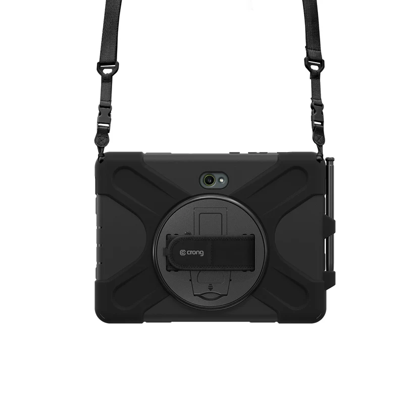 Crong Defender Plus apsauginis dėklas Samsung Galaxy Tab Active5 Pro 10,1 colio – juodas