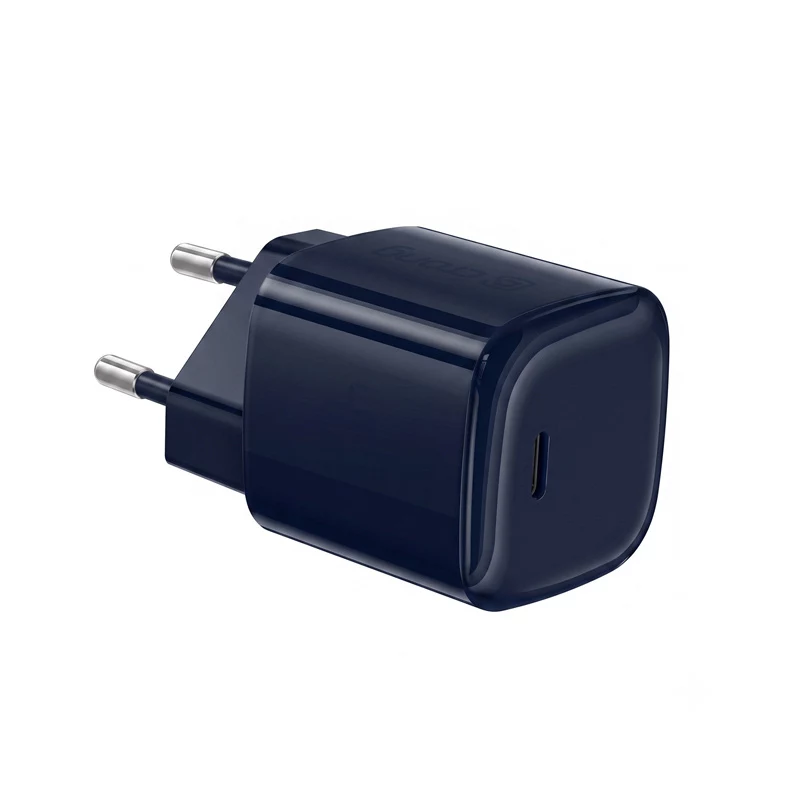 Crong NEO GaN 40W USB-C PD 3.2 sieninis įkroviklis su AVS - tamsiai mėlynas