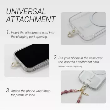 Crong Phone Charm – Lanyard dirželis su ryškiais kristalais
