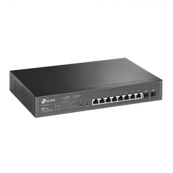 TP-Link JetStream 10 prievadų Gigabit išmanusis PoE komutatorius su 8 PoE+ prievadais