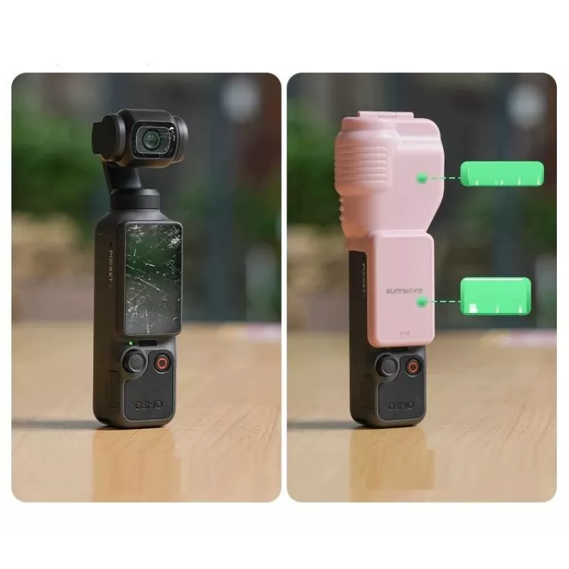 SUNNYLIFE apsauginis dėklas DJI Osmo Pocket 4 – rožinis