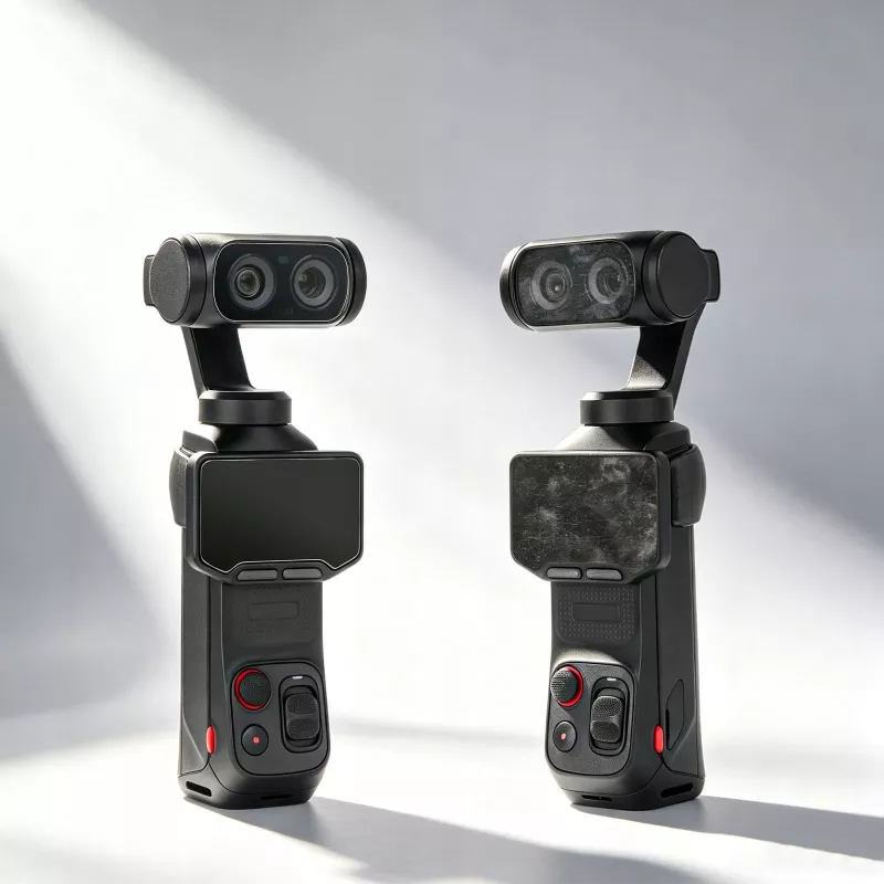 SUNNYLIFE 2x Grūdinto stiklo ekrano apsauga 9H LCD ir objektyvui, skirta Insta360 Luna Ultra / LU-BHM248-2