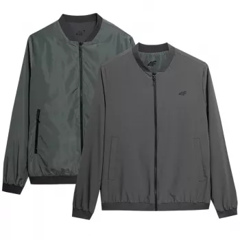 Vyriška 4F reversibilinė striukė M013 Alyvuogių/Pilka 4FSS23TJACM013 44S