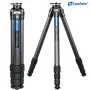Leofoto LS-284CEX anglies pluošto Ranger tripodas su integruotu niveliavimo pagrindu