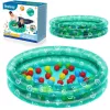 Bestway 51141 pripučiamas darželio baseinėlis su 50 kamuoliukų, permatomas su taškeliais, 91 cm