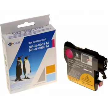 G&G suderinama rausvos spalvos rašalo kasetė Brother LC-980M / LC-1100M / LC-1100HM (XXL, 750 puslapių)