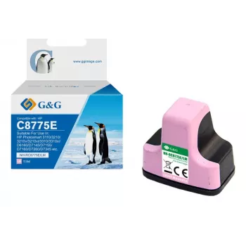 G&G Ninestar suderinama HP 363 XL didelės talpos šviesiai rausvai raudona rašalo kasetė (C8775EE)