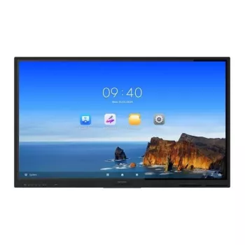Hikvision Value Series DS-D5B75RB/EL 75 colių 4K UHD interaktyvus ekranas su jutikliniu valdymu, juodos spalvos